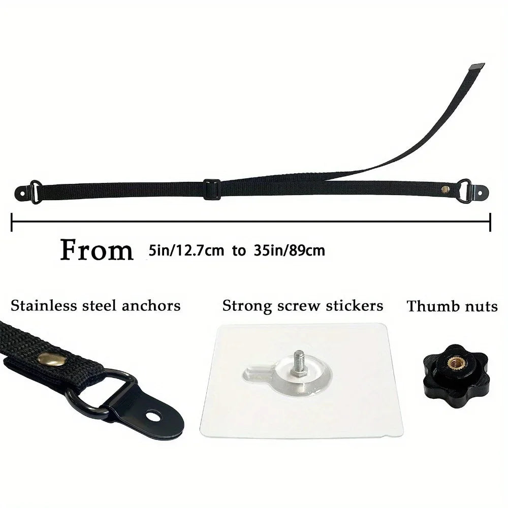 TV safety strap adjustable length