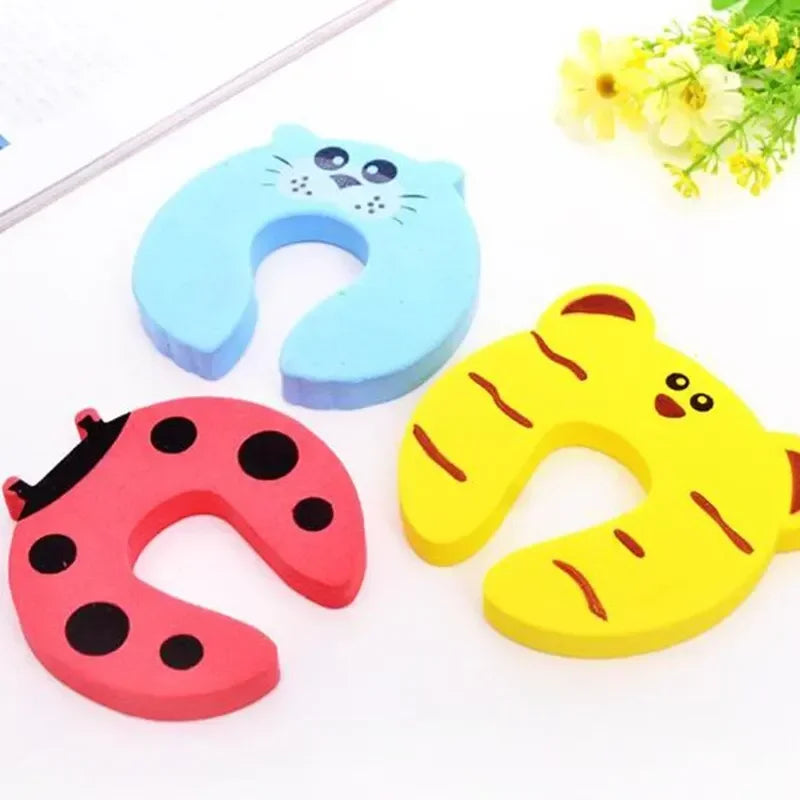 Animal shaped finger pinch guards colors